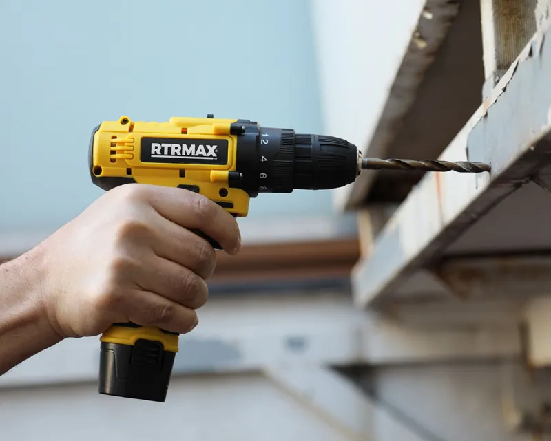 Rtrmax Akülü Şarjlı Matkap 12V/1,3 Ah Çift Akülü