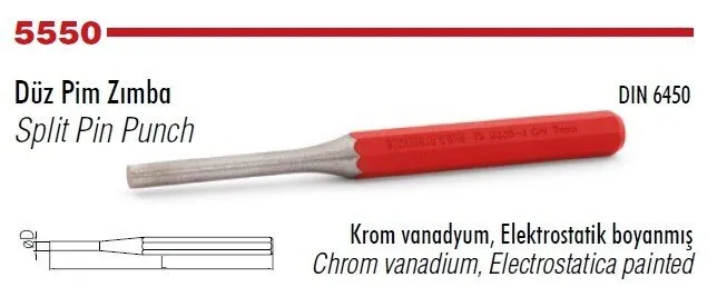 İZELTAŞ Düz Pim Zımba 6x150 mm(5550 24 0006)