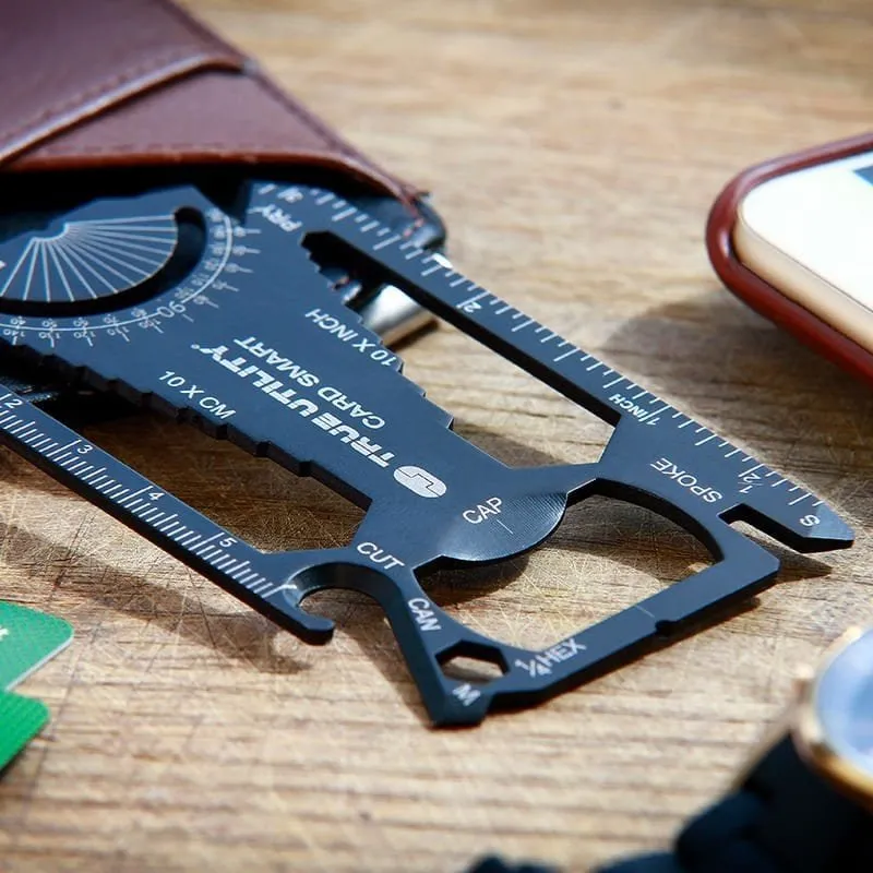 TRUE UTILITY Cardsmart Çok Amaçlı Kart Anahtarlık (TU 207K)