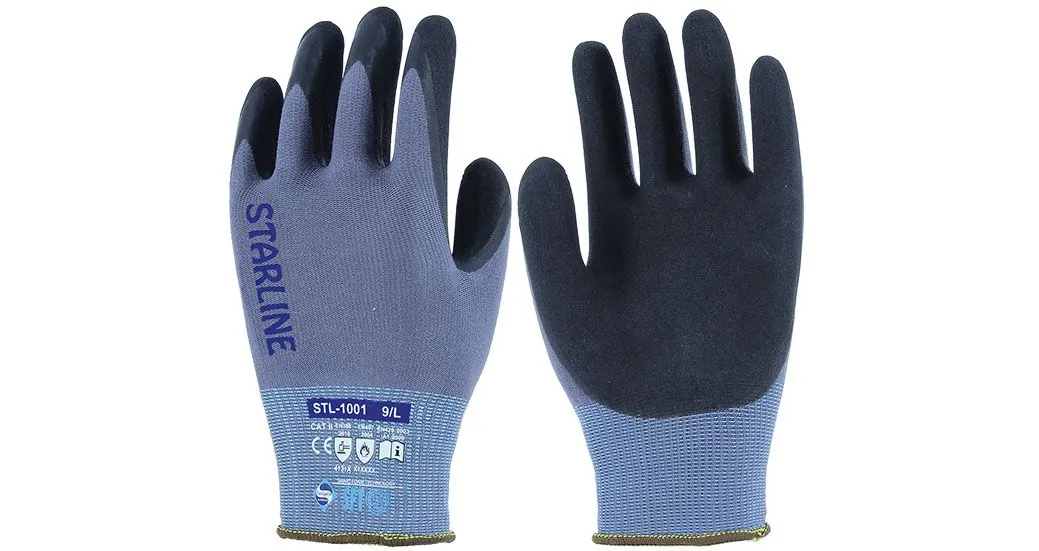 STARLINE STL-1001 Nitril Köpük Eldiven 9 Numara