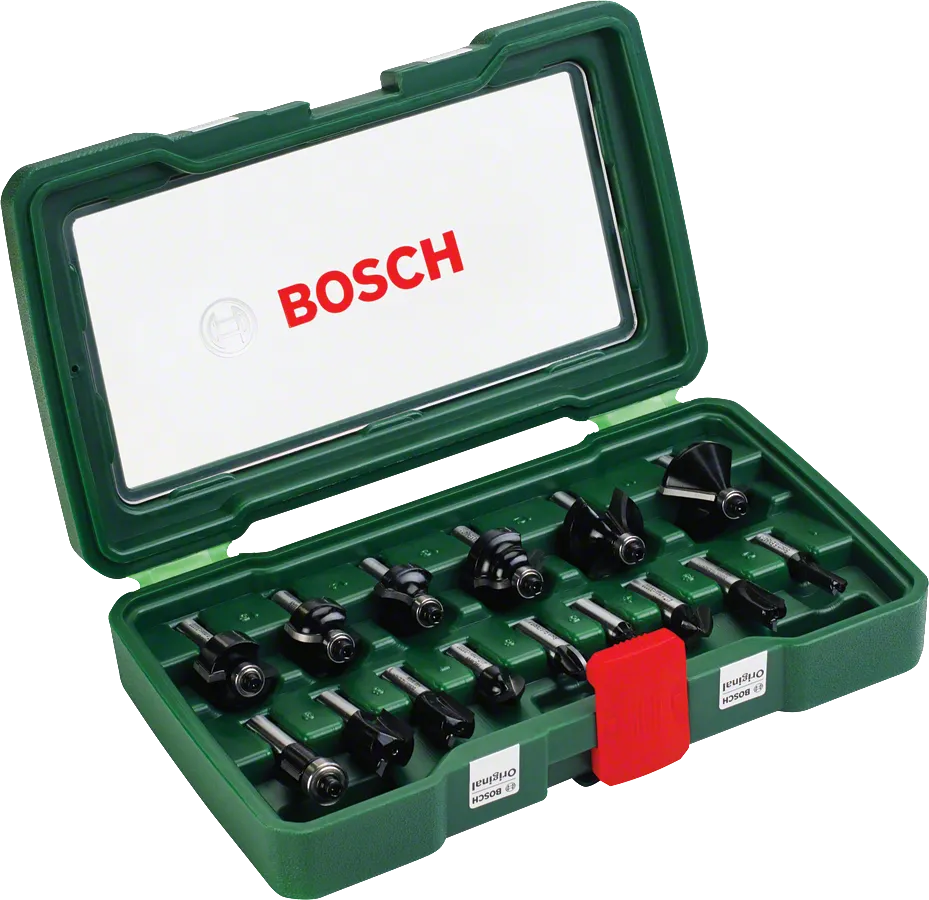 BOSCH 8 mm Ahşap Freze Uç Seti 15 Parça (2607019469)