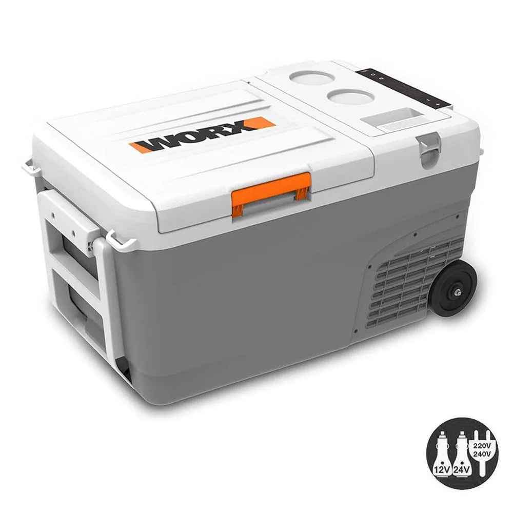 Worx WX876.9 12/24/220Volt 22Litre Kompresörlü Outdoor Oto Buzdolabı (Akü Dahil Değildir)