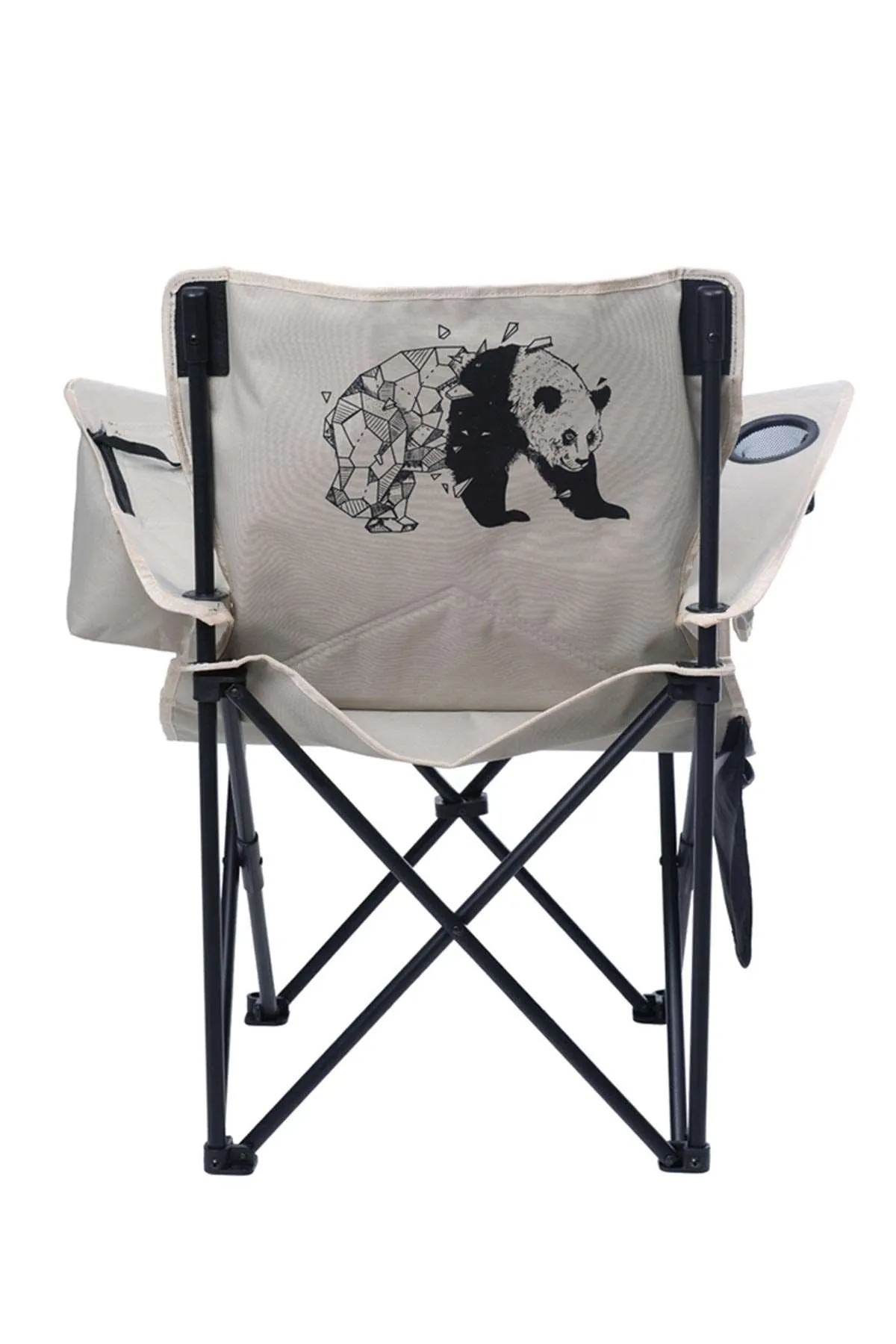WOLFY PANDA Bej Kamp Sandalyesi