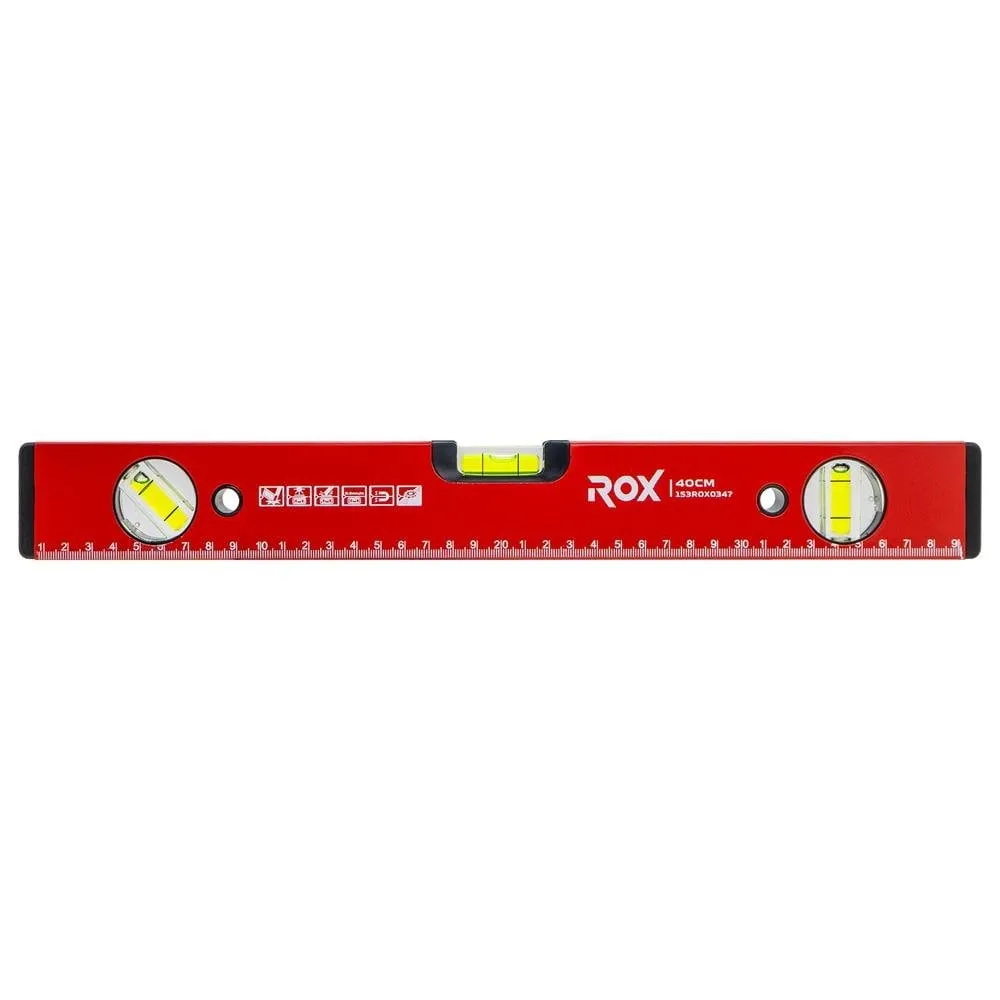 Rox 0347 Mıknatıslı Alüminyum Su Terazisi 40 cm