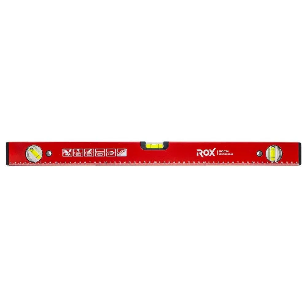 Rox 0349 Mıknatıslı Alüminyum Su Terazisi 60 cm