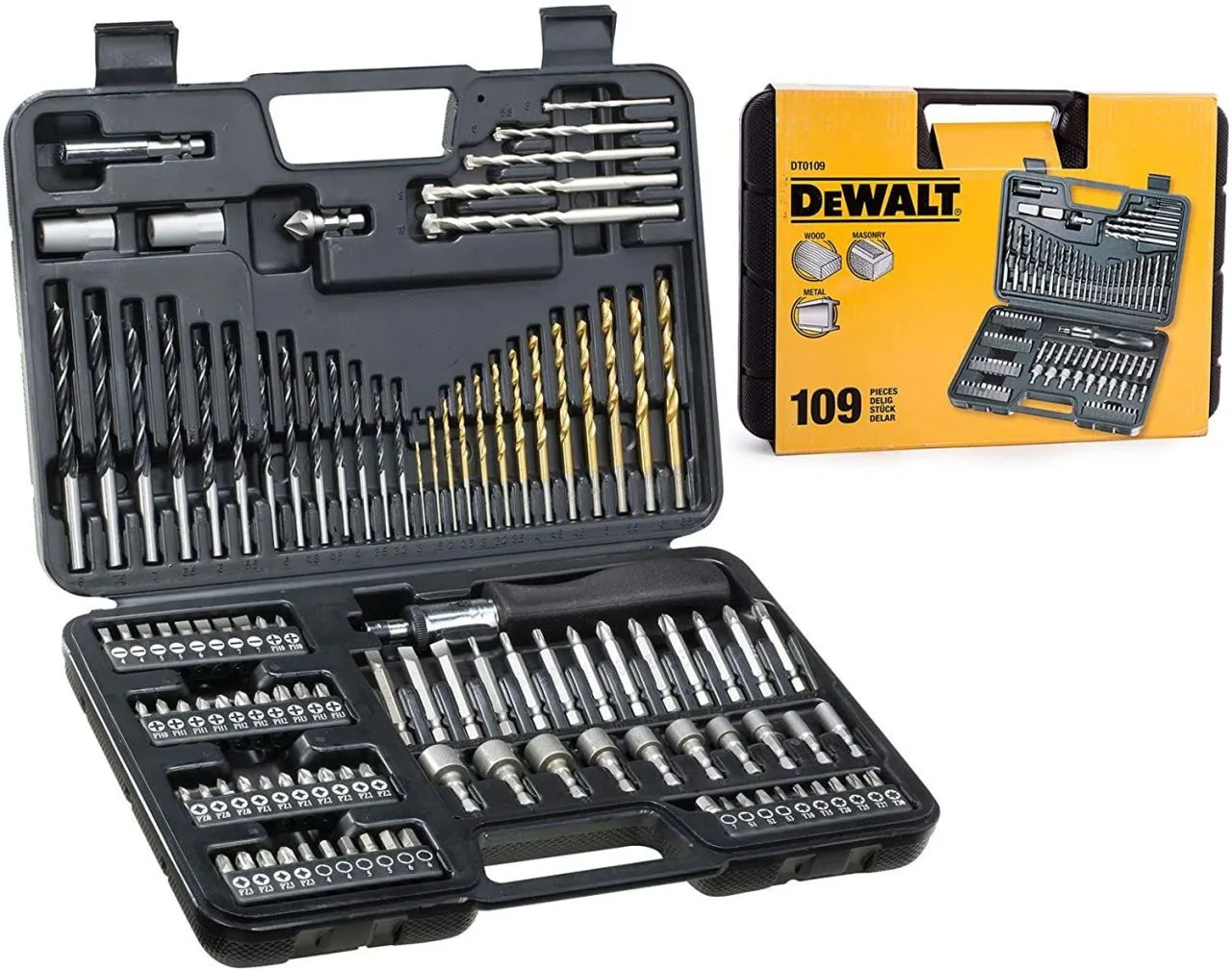 DEWALT 109 Parça Delme ve Vidalama Seti (DT0109)