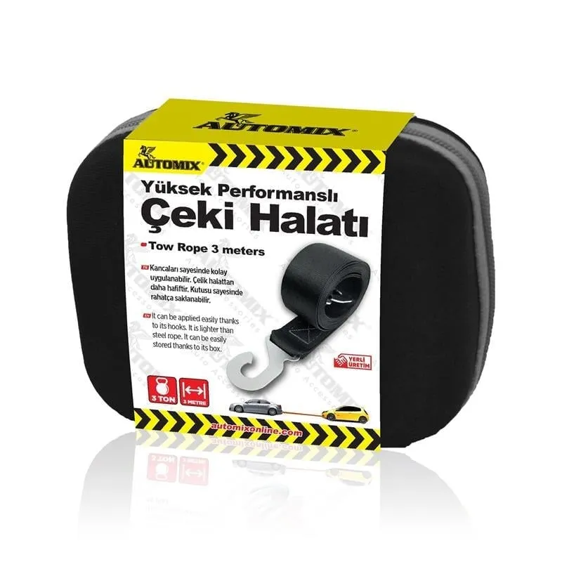 AUTOMIX Lüks Tip Çantalı Çeki Halatı (090.03.044289)