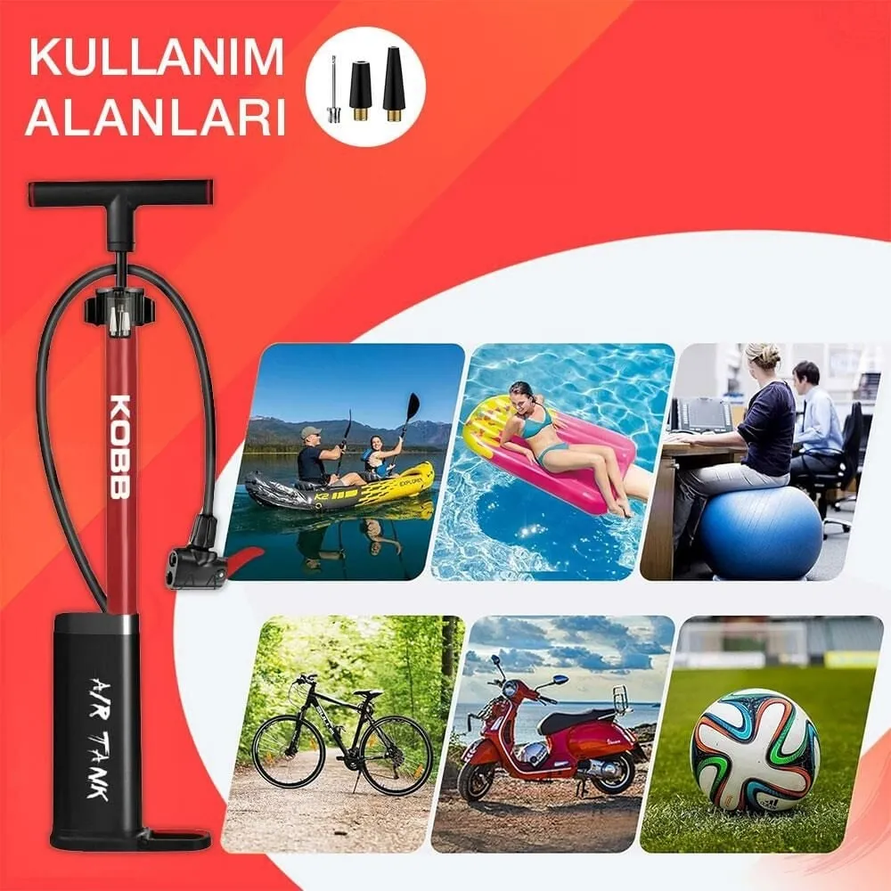 KOBB KB3256D Dijital Basınç Göstergeli Taşınabilir El Pompası 87 Psi