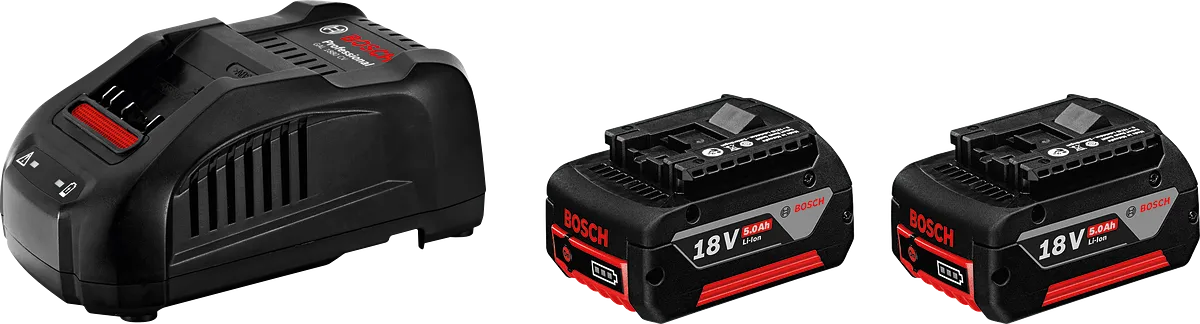BOSCH Promix 18 Volt Akü Paketi (2 Adet GBA 18V 5.0 Ah + 1 Adet GAL 1880 CV)