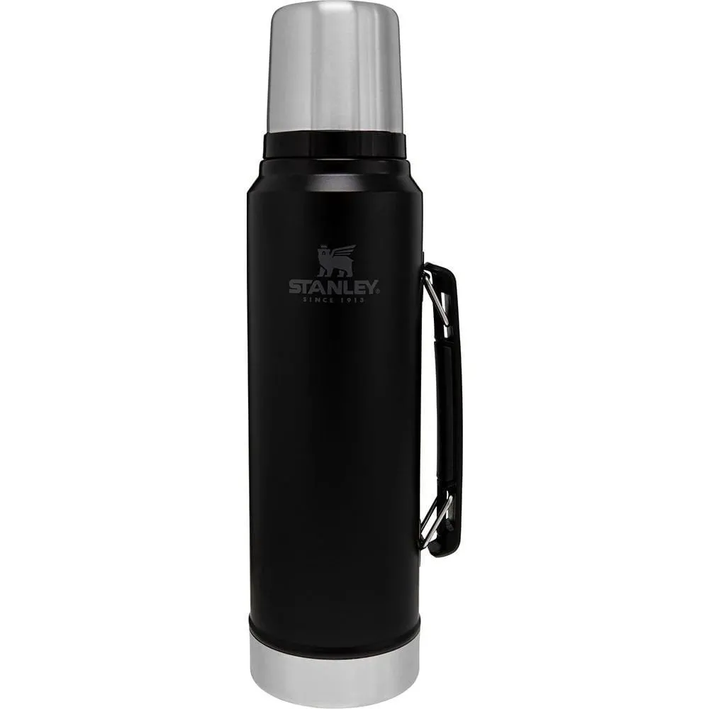 STANLEY Klasik Vakumlu Çelik Termos 1 Litre (Siyah)