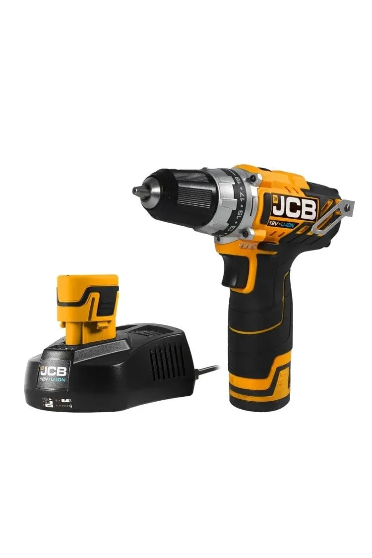 JCB 21-12DD-E Çift Akülü Şarjlı Matkap 12 Volt 2.0 Ah
