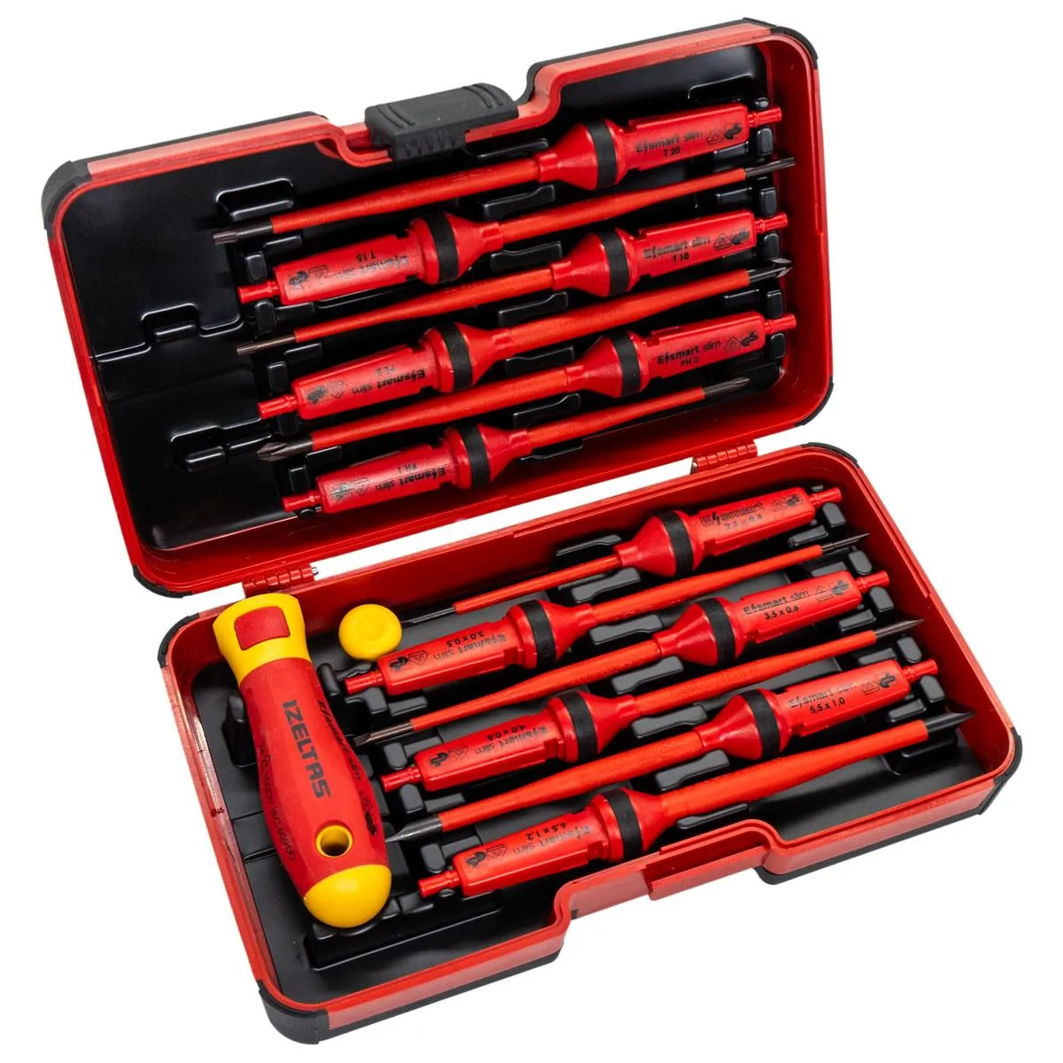 İZELTAŞ 1000 Volt Elektro Slim Tornavida Seti 14 Parça (14000005342)