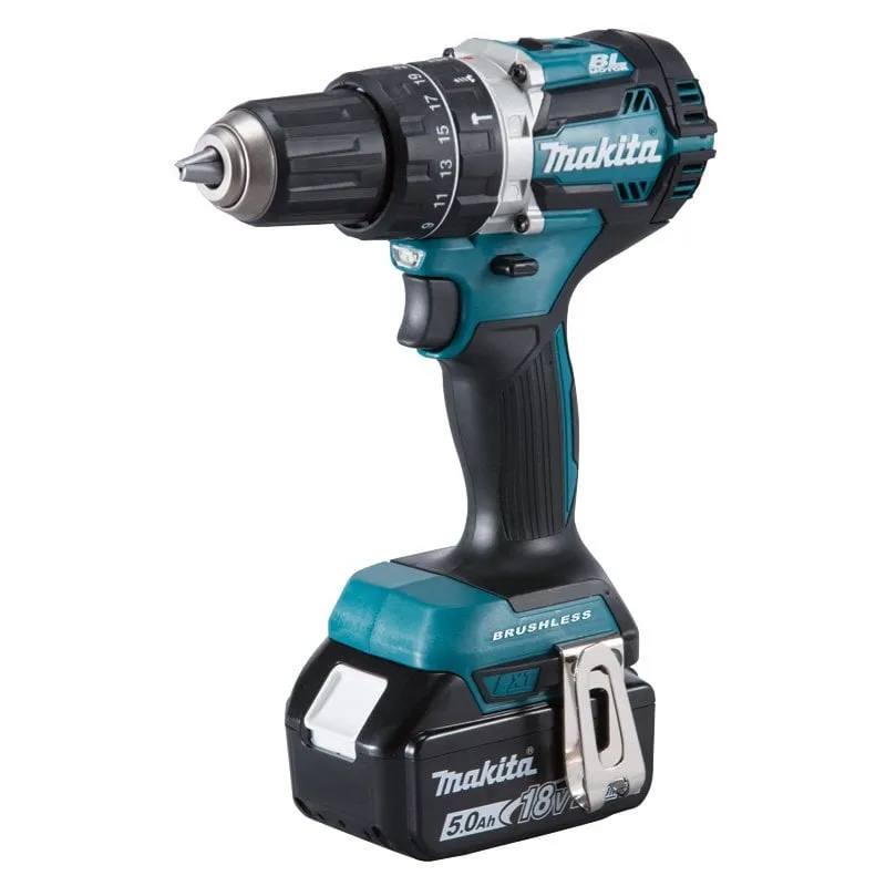 MAKİTA DHP 484 RTJ Çift Akülü Darbeli Matkap  18 Volt  5 Amper