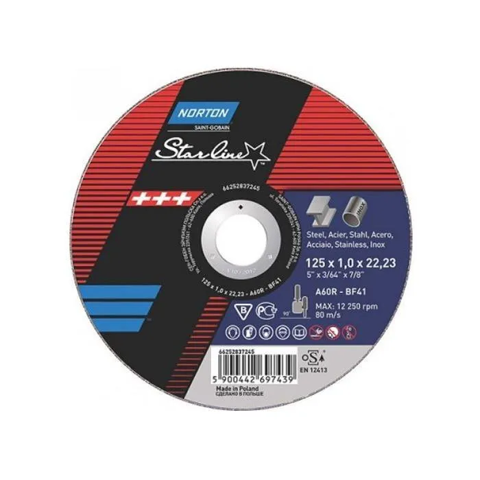NORTON Starline 115x1 mm Inox-Metal Kesme Taşı