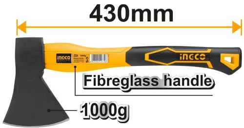 Balta Fiberglass Odun Yarma Yontma Baltası Saplı Nacak 1000g