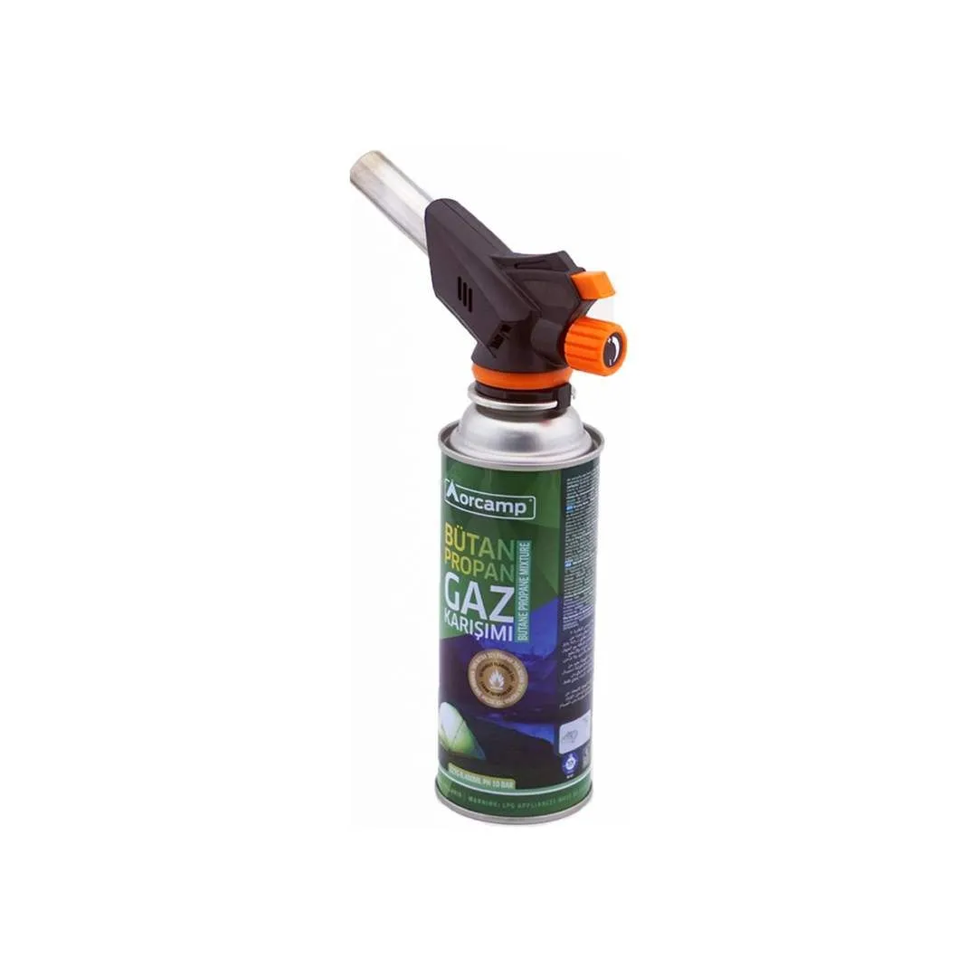 Orcamp Kamp Kartuş Tüp 227gr + Çakmaklı Pürmüz Set Orgaz - Kts227 + Cx-500 