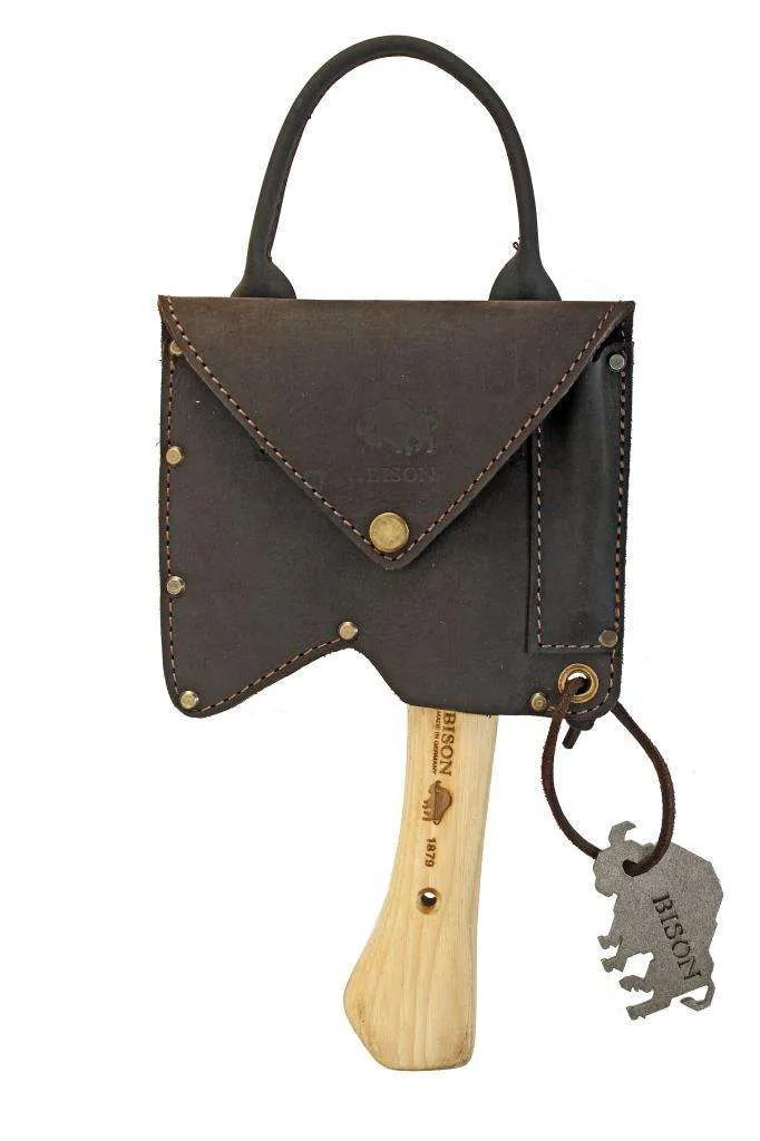 Bison Outdoor Hatchet Mini Balta Deri Çantalı 
