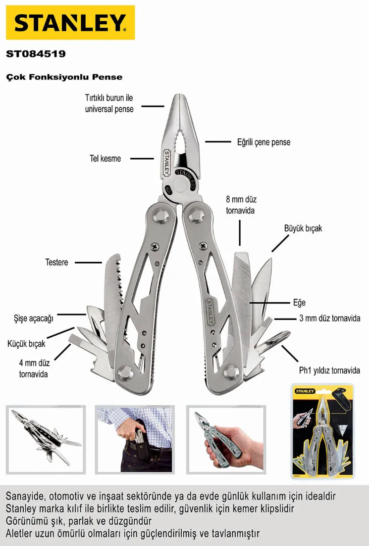 Stanley St084519 Çok Fonksiyonlu Pense 