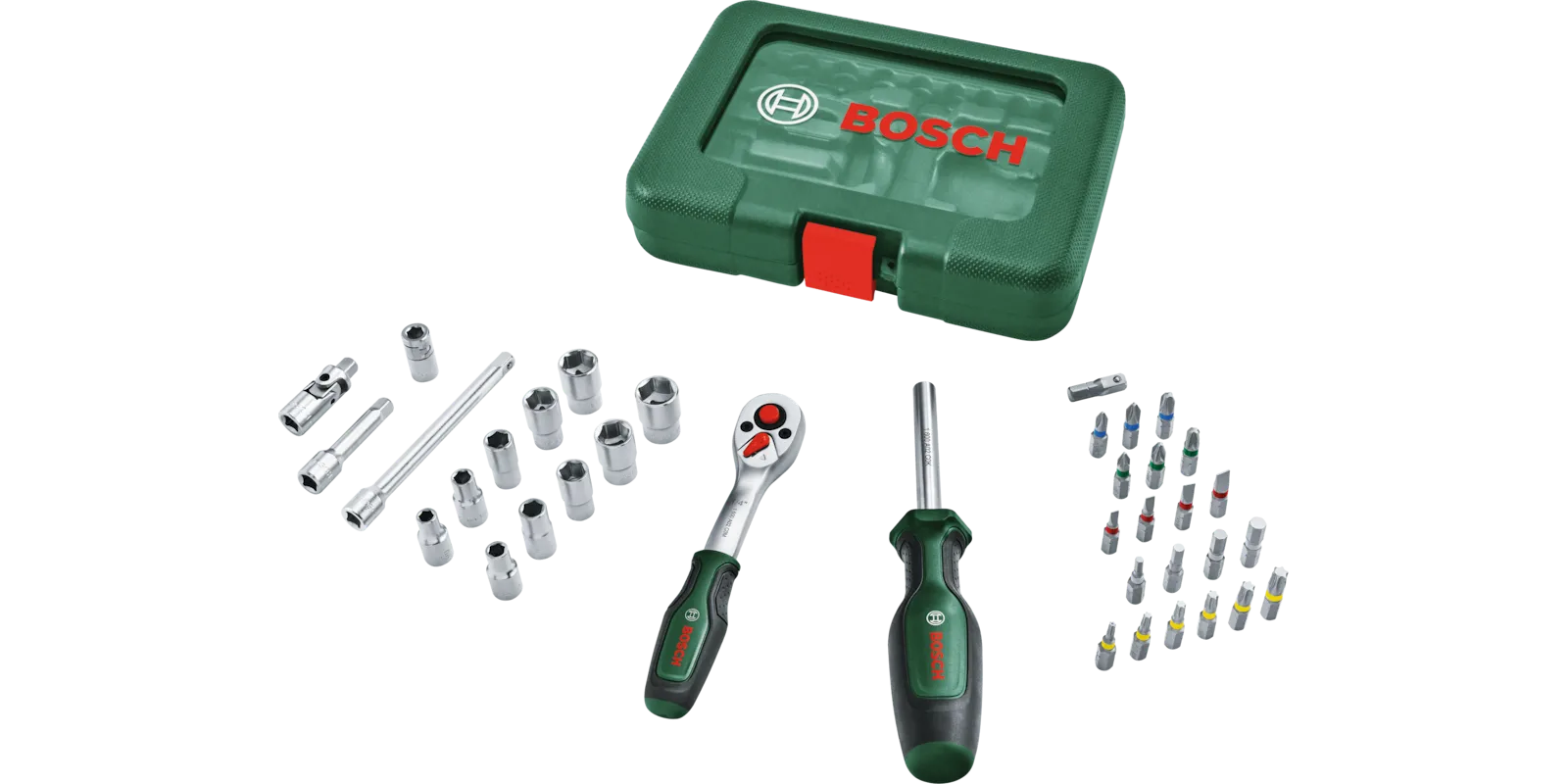 BOSCH 1/4 Cırcır Lokma Takımı 37 Parça (1600A039J6)