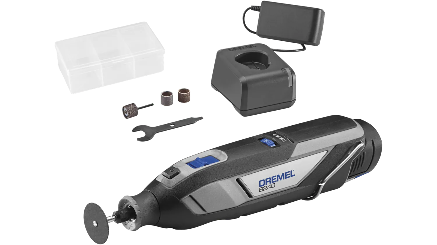 DREMEL 8240 Akülü Gravür Makinası 12 Volt 5 Parça