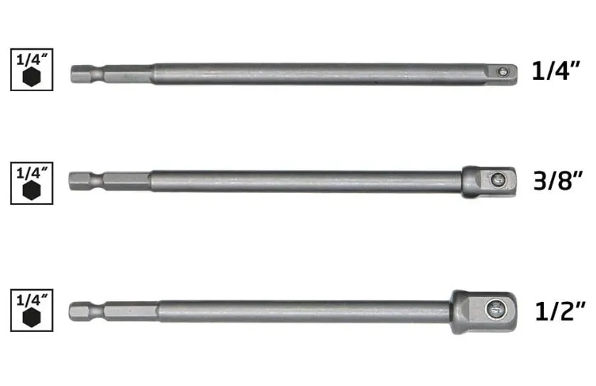 NEXON 6534 1/4 Lokma Adaptör Seti 150 mm
